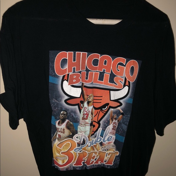 NBA Other - Authentic Michael Jordan Chicago bulls 3-peat graphic tee shirt size XXL